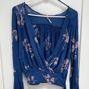Free People Tie Blouse